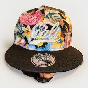 Smith Novelty Company Hat ~ Cali Logo ~ Floral Print Snapback READ!